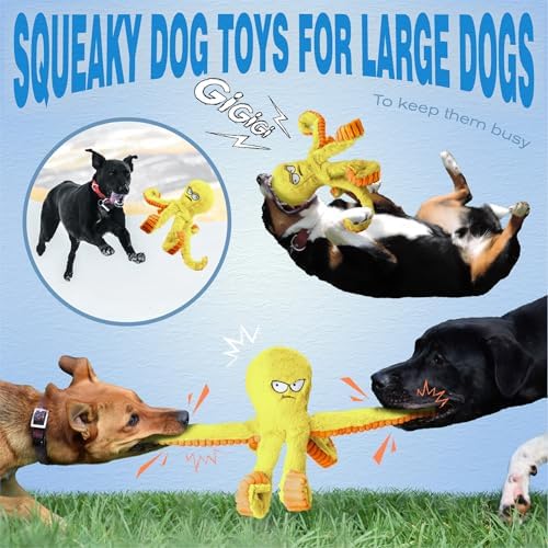 LEGEND SANDY Tough Dog Toys, Squeaky Large Dog Toy, Stuffed Puppy Chew Toys - Image 6