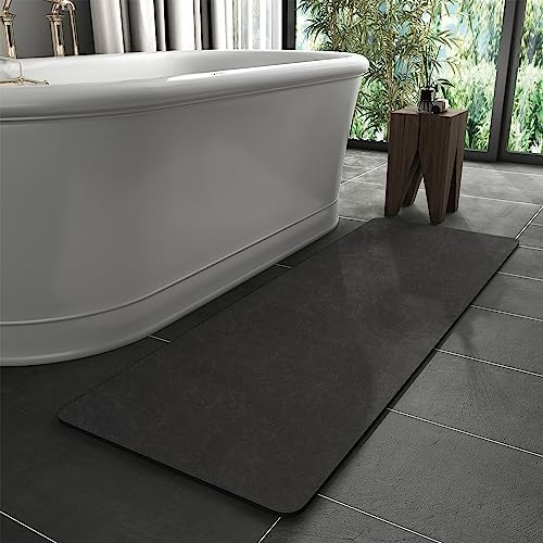 MontVoo -Bath Mat Rug-Rubber Backing Non Slip Quick Dry Absorbent Thin Bathroom by MontVoo