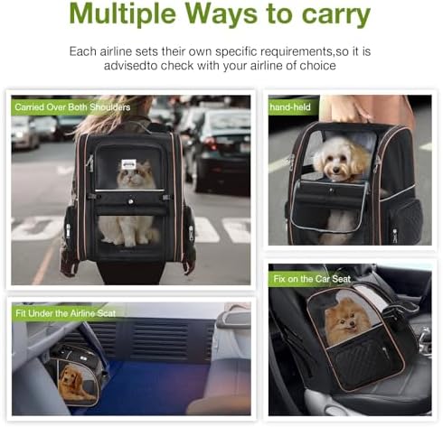 Large Cat Backpack Carrier Expandable Pet Carrier Backpack - Image 6