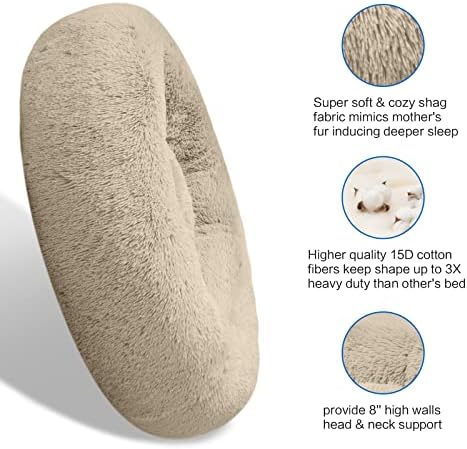 SAVFOX 54 inches Calming Donut Dog Bed - Image 2