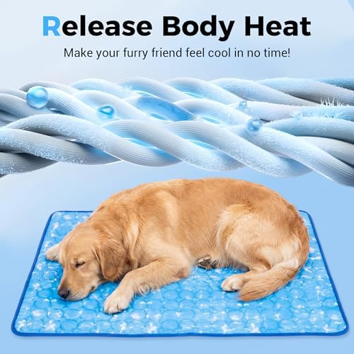 Dog Cooling Mat, Non-Slip Foldable Portable Soft Pad - Image 2