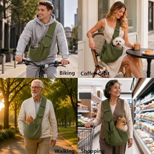 Dog Sling Carrier Adjustable Strap Bag - Image 5