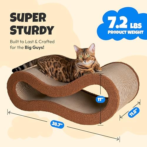 Cloud Lounge Cat Scratching Pad, Reversible Scratch Board - Image 5