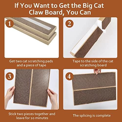 HappyFree SX Double-Sided Cat Scratch Pad: Premium Indoor Cat Scratcher - Image 3