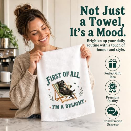 Pitbull Kitchen Towel, Cute Dog Hand Towel, Funny Dog Lover Gift - Image 5