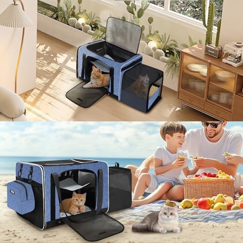 Petskd Side Expandable Extra Large Cat Carrier - Image 7