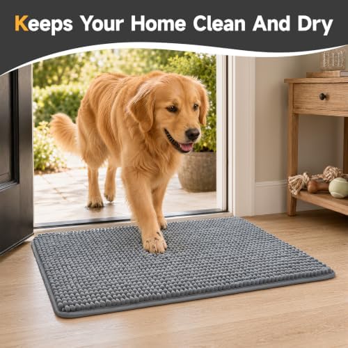 Ophanie Dark Grey Door Mat Runner 40x24, Muddy Mats - Image 4