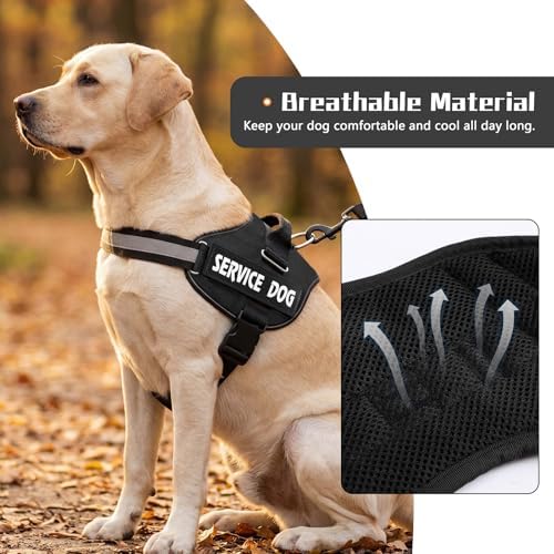 MUMUPET Service Dog Vest, No Pull & Reflective Dog Harness - Image 3
