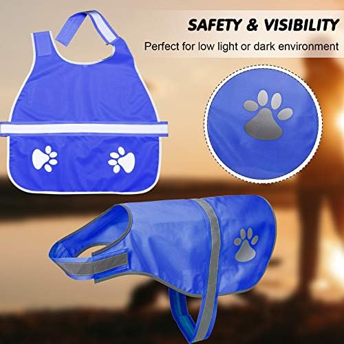 Geyoga 2 Pcs Reflective Dog Vest Adjustable Safety Vest - Image 2