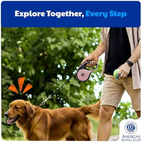 American Kennel Club Retractable Dog Leash, Tangle-Free, Ergonomic Grip - Image 7