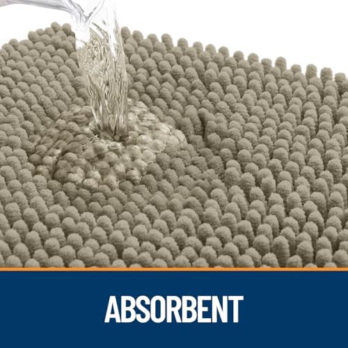 OLANLY Dog Door Mat for Muddy Paws 30x17, Super Absorbent Chenille Mud Mat - Image 3