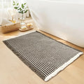 Waffle Bath Mat, Boho Bathroom Rugs Non Slip Washable by GRLYUH