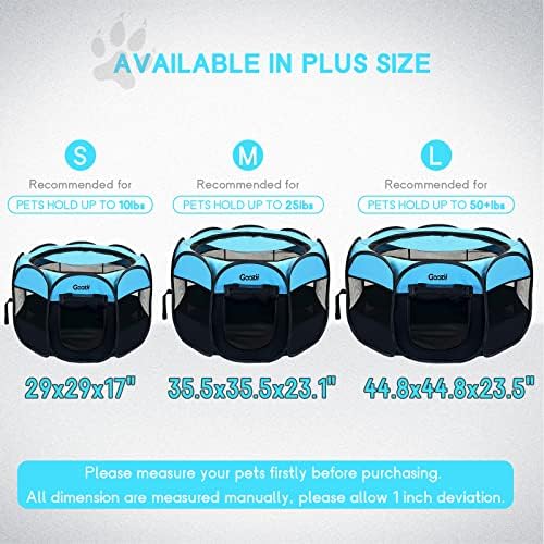 Goozii Dog Playpen for Large Dogs Portable Collapsible, Indoor Outdoor Cat Pet - Image 2