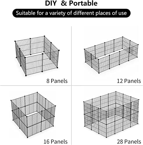 LURIVA Small Animal Playpen, Guinea Pig Cages, Pet Playpen, Rabbit Cage - Image 5