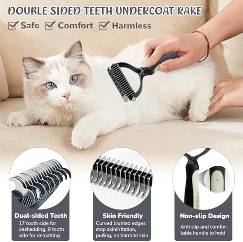 Dog Brush & Grooming Kit – 9-Piece Pet Brush & Deshedding Set - Image 5