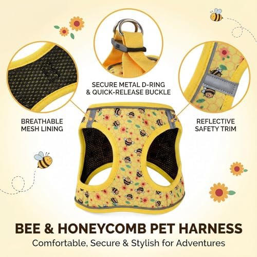 Mihqy Step in Dog Harness and Leash Set, Soft Breathable Mesh - Image 2