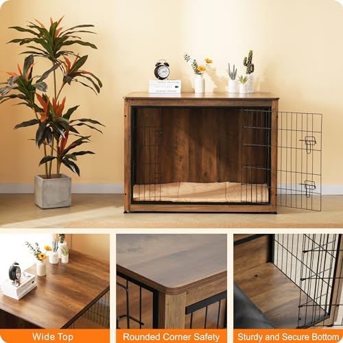 DWANTON 43.3" XXL Dog Crate Furniture - Image 6