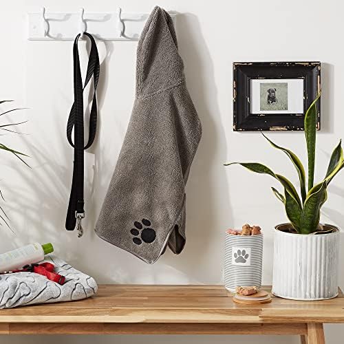 Bone Dry Pet Robe Collection, Embroidered Absorbent Microfiber Bath Robe - Image 6