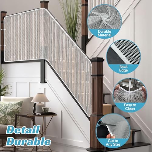 Banister Guard 15 x 3 ft Heavy Duty Stair Railing Cover - Image 5