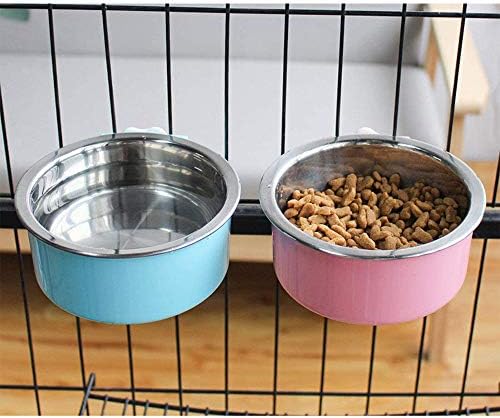 Stainless Steel Removable Pet Food Bowl, Anti-overturn Water Feeder Container - Image 3
