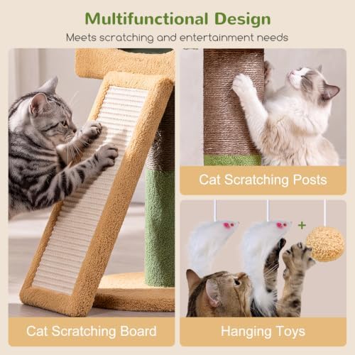 Globlazer 83inch Sturdy Cactus Multi-Level Tall Cat Tower - Image 6