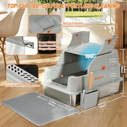 Stainless Steel Litter Box - Image 3