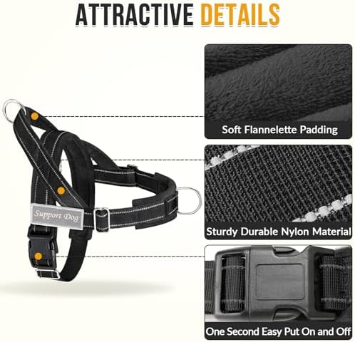 Lukovee No Pull Dog Harness and Leash Set, Soft Padded - Image 4