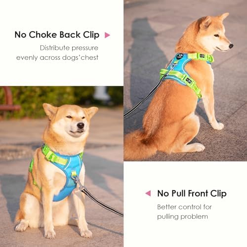 PHOEPET No Pull Dog Harness, Unique Colors Reflective Adjustable Dog Vest - Image 4