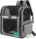 PetAmi Dog Backpack Carrier for Cats, 4-Way Entry Ventilated, 18 lbs by PetAmi