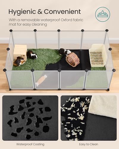 SONGMICS Guinea Pig Playpen, 20 Panels Small Animal Playpen - Image 4