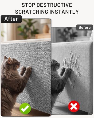 Cat Couch Scratcher for Furniture Protection, Self-Adhesive Cat Scratching Mat - Image 5