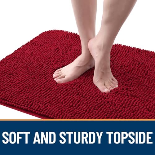 OLANLY Dog Door Mat for Muddy Paws 47x17, Super Absorbent Chenille Mud Mat - Image 4