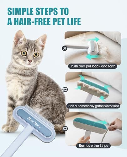 Pet Hair Removal Brush for Couch, Washable Lint Cleaner for Dog and Cat Hair - Image 4