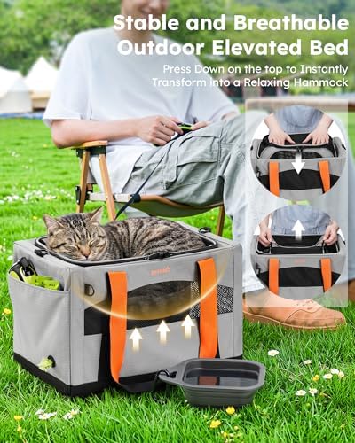 Pecute Cat Carrier, Top Expandable Dog Crate - Image 4