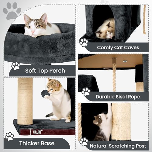 58.5inch Large Cat Tree Tower Condo - Image 4