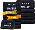 White Classic Bleach Safe Black Makeup Washcloths by WhiteClassic