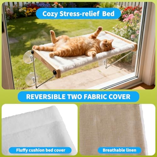 HoneyGuardian Cat Window Prech, Metal Support from Below - Image 2