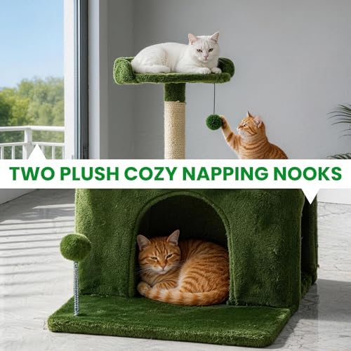 32.8inch Small Cat Tree Tower Condo - Image 5