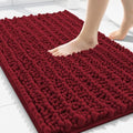 Smiry Bathroom Rugs 30X20, Extra Soft Rubber Backing Chenille Bath Mats by Smiry