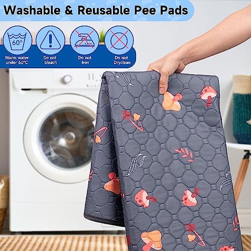 Sunheir Washable Pee Pads for Dogs, Reusable Dog Pads Extra Large Non-Slip Dog - Image 4