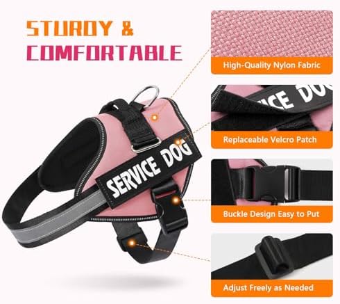MUMUPET Service Dog Harness, No Pull & Reflective Pet Vest - Image 2