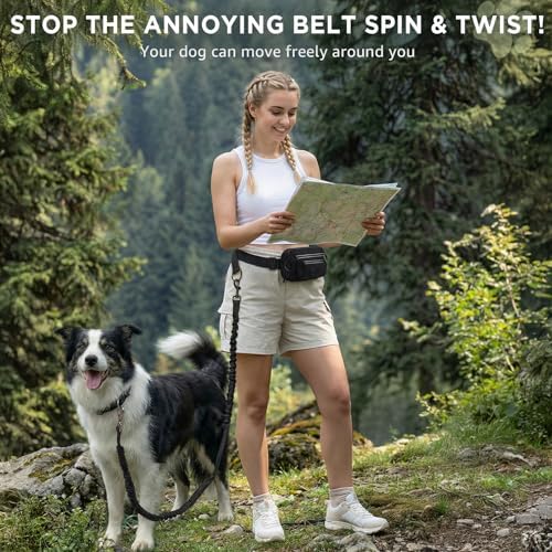 Hands Free Dog Leash with Waist Pack Bungee - Image 4