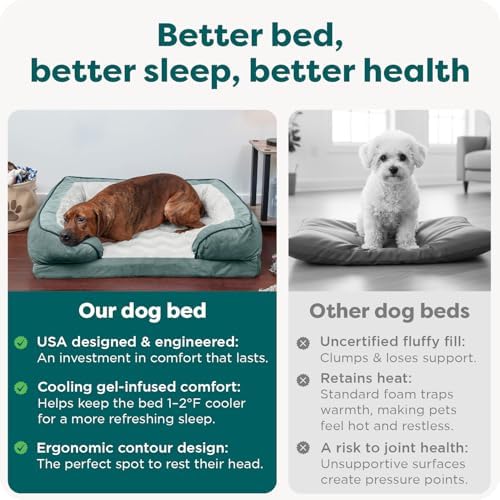 FurHaven Cooling Gel Dog Bed for Large Dogs, Comfort Sofa Bed - Image 7