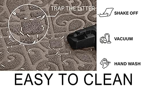 PetLike Cat Litter Box Mat, Thick Kitty Litter Trapping Mat, Waterproof - Image 3