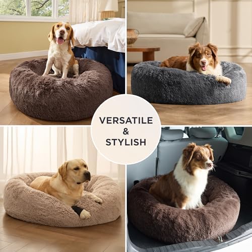 Bedsure SupportMax® Calming Dog Bed Medium Size Dog Washable Pet Bed - Image 5