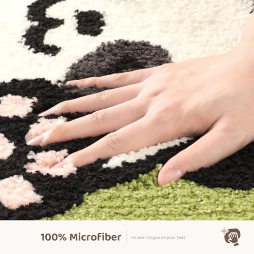 Molesun Panda Bath Mat 20x31, Soft Absorbent Microfiber Bath Rugs - Image 5