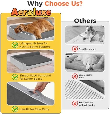 XXL Orthopedic Dog Bed, Extra Large Dogs - Image 3