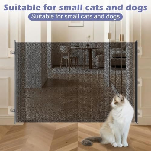 Retractable Dog Gate No Drill, 37 x 70 Inches - Image 3