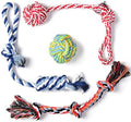 Fida Dog Rope Toys, 4 Pack Cotton Puppy Teething and Chew Toys by Fida