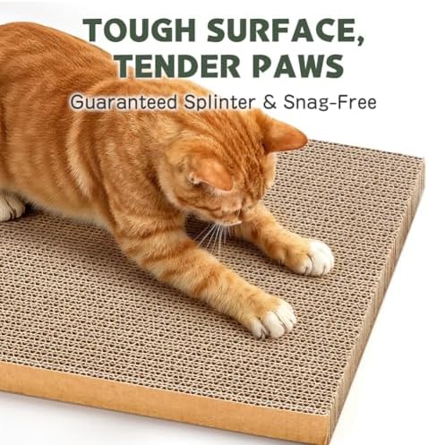 6 Pack Cat Scratch Pad with Nested Boxes, Space-Saving Cat Scratcher Set - Image 4